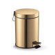 Cesto com pedal STANDARD redondo de 5 L, fecho suave / dourado brilhante #1
