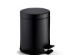 Cesto com pedal STANDARD redondo, 5 L, fecho suave / preto mate
