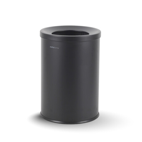 Cesto do lixo de 10 L, tampa com abertura de introdução / aço preto mate #1