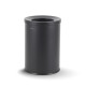Cesto do lixo de 10 L, tampa com abertura de introdução / aço preto mate #1