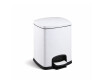 Cesto com pedal PREMIUM retangular, 5 L, fecho suave / branco