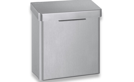 Recipiente para resíduos higiénicos de 4,5 L, série R10 / aço inoxidável escovado