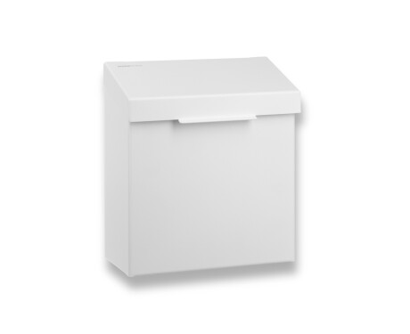Caixote para resíduos higiénicos de 4,5 L, série R1 / aço inoxidável branco mate