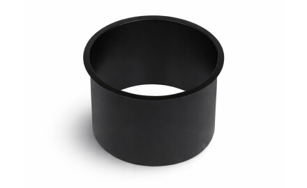 Colar de cesto de bancada redondo Ø150 / aço inoxidável preto mate
