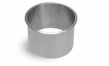 Colarin do cesto de mesa redondo Ø150 / aço inoxidável escovado
