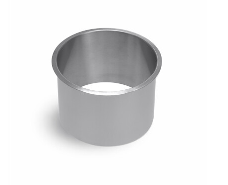 Colarin do cesto de mesa redondo Ø150 / aço inoxidável escovado