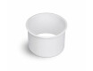 Colar de cesto de bancada redondo Ø150 / aço inoxidável branco mate