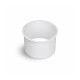 Colar de cesto de bancada redondo Ø150 / aço inoxidável branco mate #1