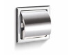 Suporte para papel higiénico / para encastrar / cromado