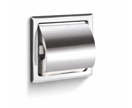 Suporte para papel higiénico / para encastrar / cromado