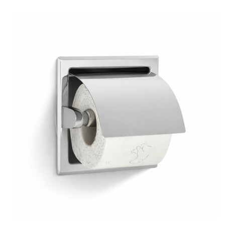 Suporte para papel higiénico / para encastrar / aço polido #1