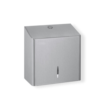 Porta-papel higiénico quadrado para rolos com Ø máximo de 19 cm, série R10 / aço inoxidável escovado #1