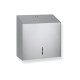 Dispensador quadrado para papel higiénico em rolo, com diâmetro máximo de 19 cm, série R1 / aço escovado #1