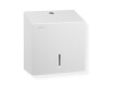 Porta-papel higiénico quadrado para rolos com Ø máximo de 19 cm, série R1 / aço inoxidável branco mate