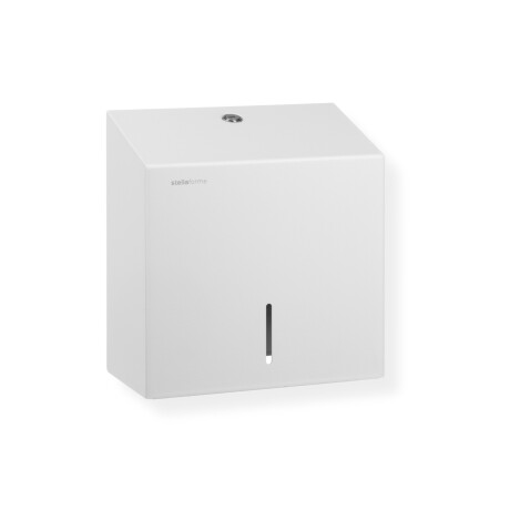 Porta-papel higiénico quadrado para rolos com Ø máximo de 19 cm, série R1 / aço inoxidável branco mate #1