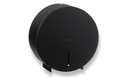 Porta-papel higiénico redondo para rolos com Ø máximo de 19 cm, série R1 / aço inoxidável preto mate