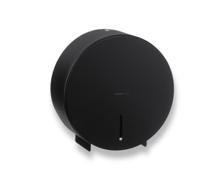 Porta-papel higiénico redondo para rolos com Ø máximo de 19 cm, série R1 / aço inoxidável preto mate