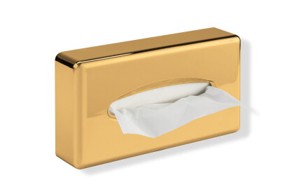 Dispensador de lenços de papel / ABS dourado brilhante