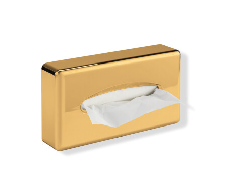 Dispensador de lenços de papel / ABS dourado brilhante