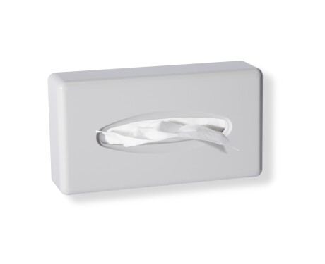Dispensador de lenços de papel / ABS branco brilhante