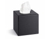 Dispensador de lenços de papel - formato de cubo / ABS preto mate