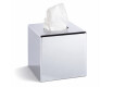 Dispensador de lenços de papel - formato de cubo / ABS cromado
