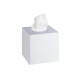 Dispensador de lenços de papel - formato de cubo / ABS branco brilhante #1