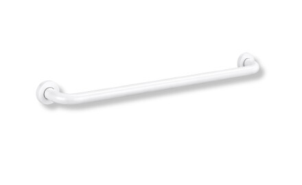 Barra de apoio para pessoas com deficiência Ø32, reta, STANDARD – 80 cm / aço inoxidável branco mate