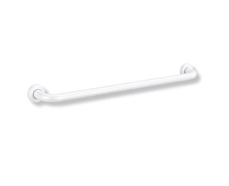 Barra de apoio para pessoas com deficiência Ø32, reta, STANDARD – 80 cm / aço inoxidável branco mate