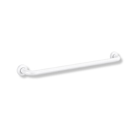 Barra de apoio para pessoas com deficiência Ø32, reta, STANDARD – 80 cm / aço inoxidável branco mate #1