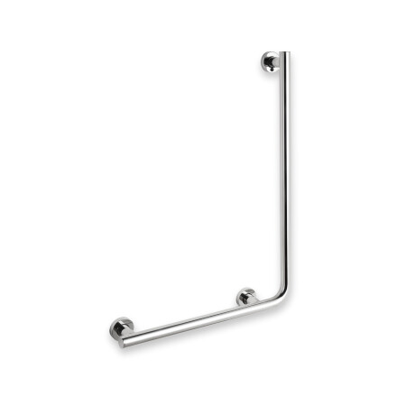 Barra de apoio para pessoas com deficiência Ø32 STANDARD tipo L, 55 x 77 esquerda / aço inoxidável polido #1