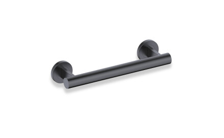 Barra de apoio para pessoas com deficiência Ø32, reta, PREMIUM – 30 cm / aço inoxidável, preto mate