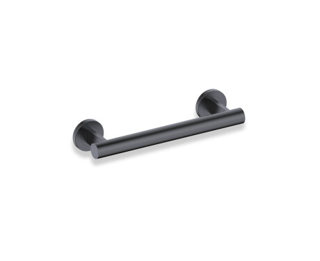Barra de apoio para pessoas com deficiência Ø32, reta, PREMIUM – 30 cm / aço inoxidável, preto mate
