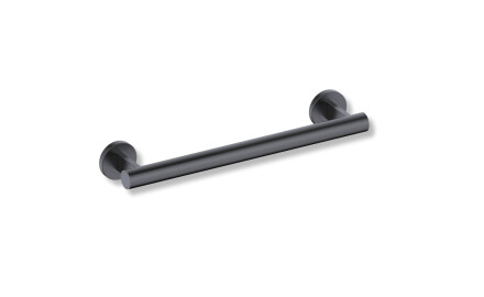 Barra de apoio para pessoas com deficiência Ø32, reta, PREMIUM – 40 cm / aço inoxidável, preto mate