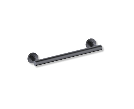 Barra de apoio para pessoas com deficiência Ø32, reta, PREMIUM – 40 cm / aço inoxidável, preto mate