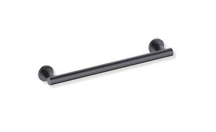 Barra de apoio para pessoas com deficiência Ø32, reta, PREMIUM – 50 cm / aço inoxidável, preto mate