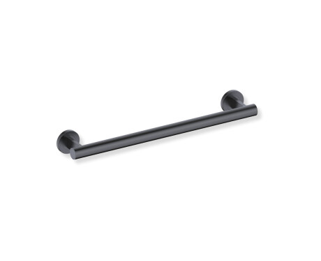 Barra de apoio para pessoas com deficiência Ø32, reta, PREMIUM – 50 cm / aço inoxidável, preto mate