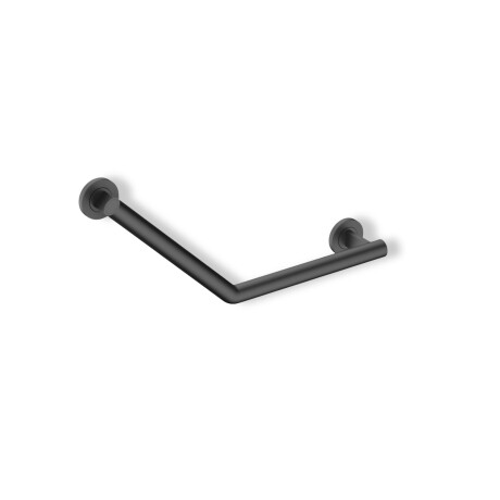 Barra de apoio para pessoas com deficiência, Ø32, angular a 135°, PREMIUM / aço inoxidável, preto mate #1