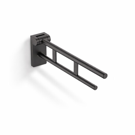 Barra de apoio para pessoas com deficiência Ø32, basculante, PREMIUM - 70 cm / aço inoxidável, preto mate #1