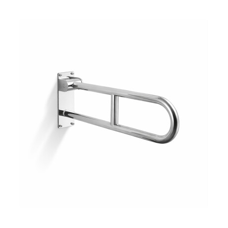 Barra de apoio para pessoas com deficiência, Ø32, arqueada e basculante, modelo STANDARD - 60 cm / aço inoxidável polido #1