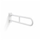 Barra de apoio para pessoas com deficiência, Ø32, arqueada e basculante, modelo STANDARD - 70 cm / aço inoxidável, branco mate #1