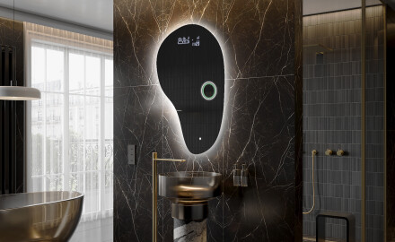 Espelho de Banheiro com LED em Formato Irregular S221