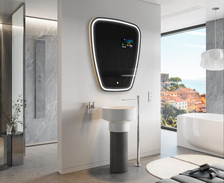 Espelho irregular de banho LED SMART Z223 Google #9