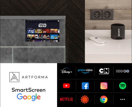 Smart Armário Com Espelho E Com Iluminação LED - L02 Sarah 66,5 x 72cm #5