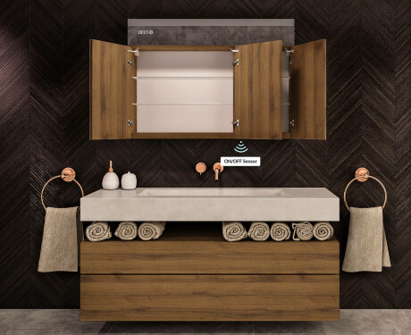 Armário Com Espelho E Com Iluminação LED - L02 Emily 100 x 72cm #8