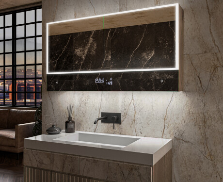 Armário De Casa De Banho LED Lily - De 2 Portas 100 x 72,5cm