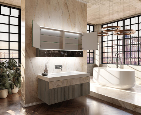 Armário De Casa De Banho LED Lily - De 2 Portas 100 x 72,5cm #11