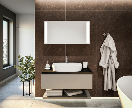 Armário Com Espelho E Com Iluminação LED Sofia 100 x 50cm #10