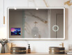 Espelho LED Moderno Arredondado com Moldura iPad Displine L141