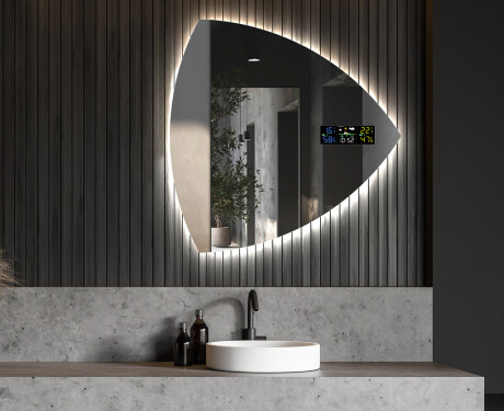 Espelho de Banheiro com LED em Formato Irregular T221 #6